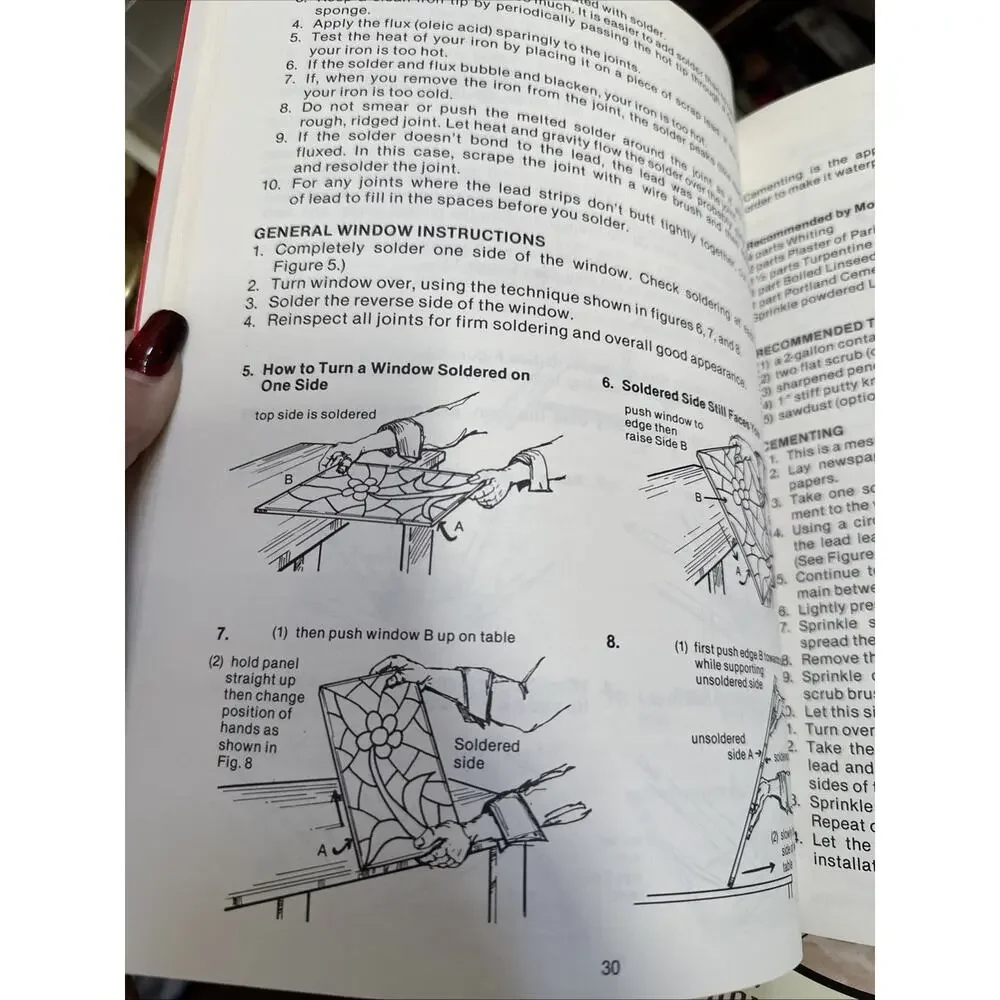 Stained Glass Window Art, Luciaro, PB art craft book,‎ step by step instructions